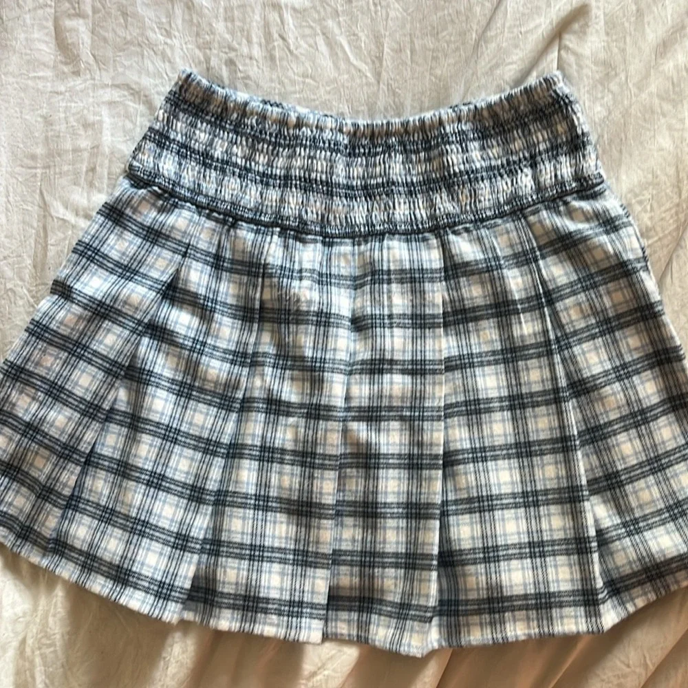 Blue Plaid Hollister Mini Skirt - Picture 3 of 3